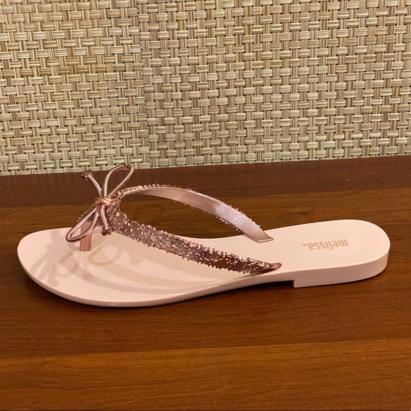 Melissa Rose Gold Harmonic Elements Gel Flip Flop - Picture 6 of 8